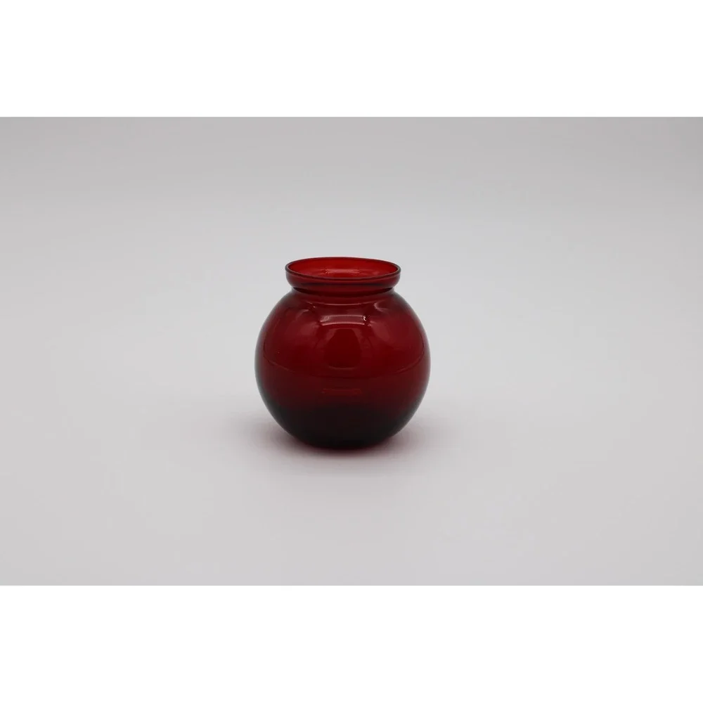 Anchor Hocking Ruby Red Vase Ball Bud Vase